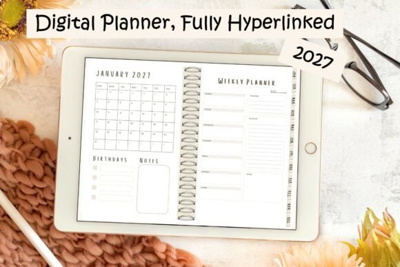 Download Digital Planner 2027 Fully Hyperlinked. - Digital Collection