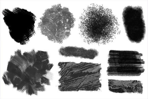 Download 8 Oil Paint Brushes for Digital Painting - Digital Collection