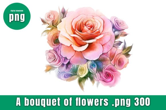 Download Digital Illustration of a Bouquet. - Digital Collection