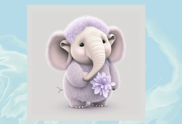 Download Cute Elephant Digital Illustration - Digital Collection