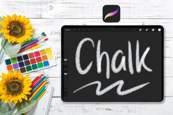 Download Chalk Brush for Procreate - Brush for procreate Collection