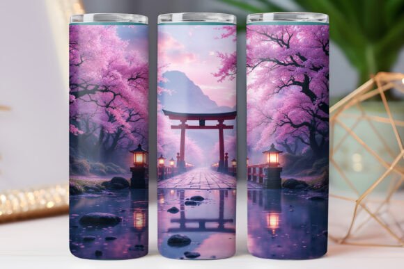 Download Japanese Kawaii Nature Tumbler Wrap 20oz - Premium Resources