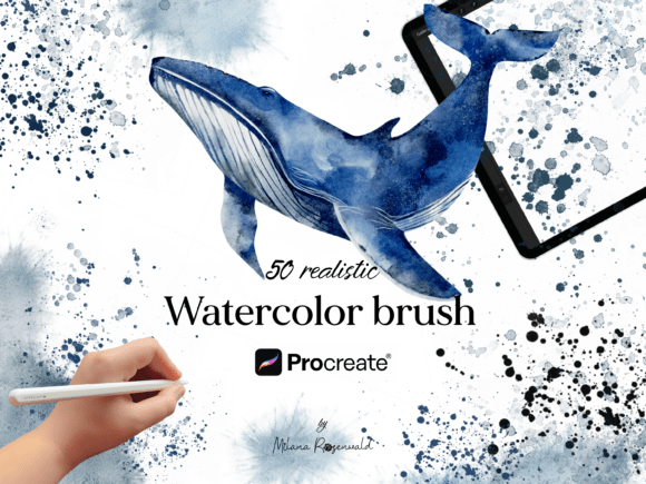Download Realistic Watercolor Brush for Procreate - Brush for procreate Collection
