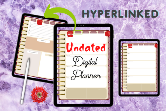 Download Digital Undated Planner for Goodnotes - Digital Collection