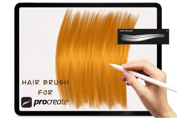 Download Hair Brush for Procreate - Brush for procreate Collection