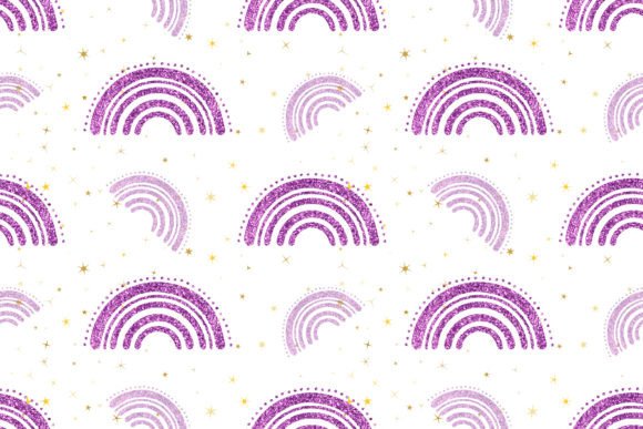Download Boho Glitter Rainbow Pattern - Pattern Collection