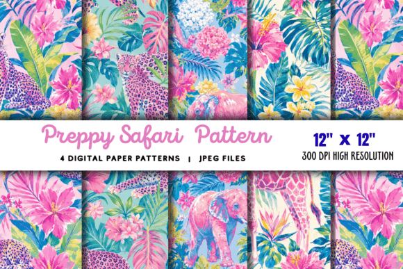 Download Preppy Safari Pattern - Pattern Collection