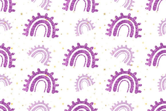 Download Boho Glitter Rainbow Pattern - Pattern Collection