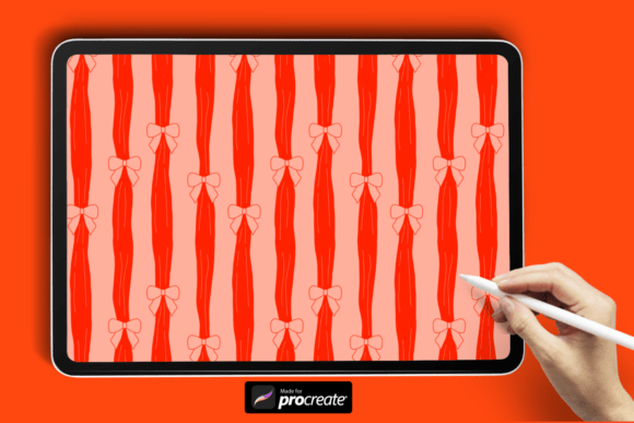 Download Coquette Bow Pattern Procreate Brush - Pattern Collection