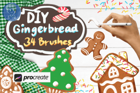 Download DIY Gingerbread Brush for Procreate - Brush for procreate Collection
