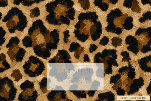 Download Oil Paint Leopard Print Pattern Design - Pattern Collection