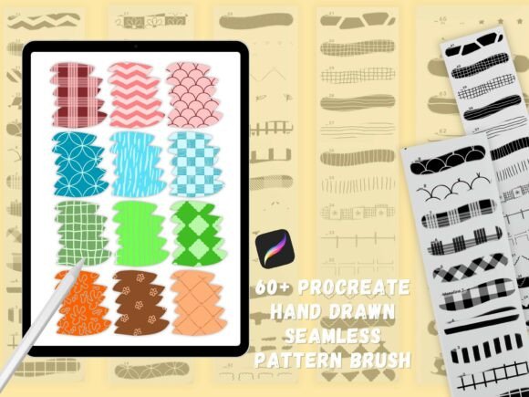 Download 60+ Procreate Seamless Pattern Brushes - Pattern Collection