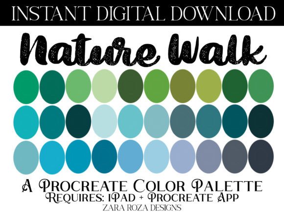 Download Nature Walk Procreate Color Palette - Premium Resources