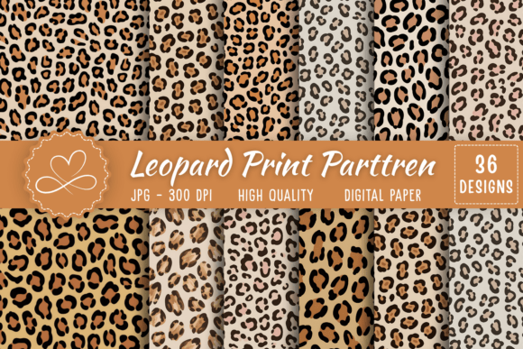 Download Leopard Print Digital Paper - Digital Collection