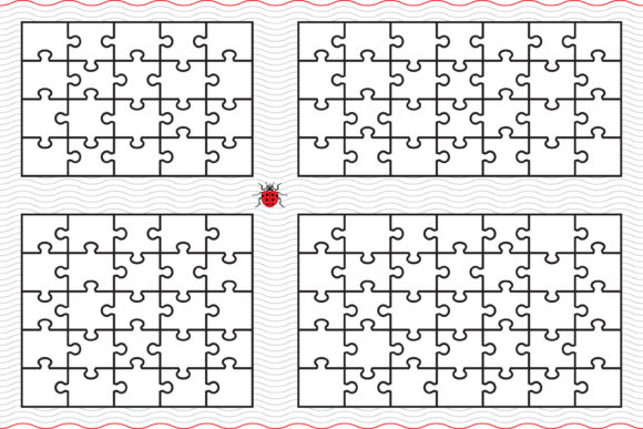 Download Four Puzzles, Digital, Illustration - Digital Collection