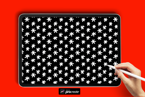 Download Star Bloom Pattern Brush for Procreate - Pattern Collection