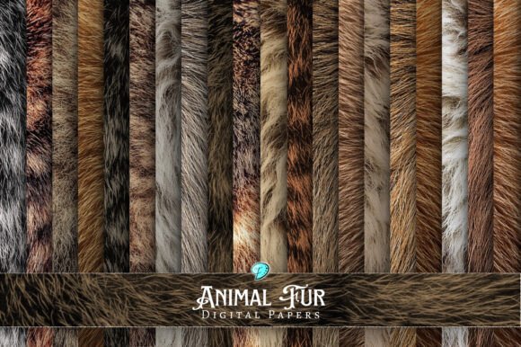 Download Animal Fur Digital Papers Printable - Digital Collection