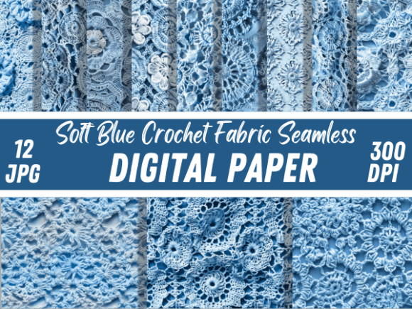 Download Soft Blue Crochet Fabric Textile Pattern - Pattern Collection