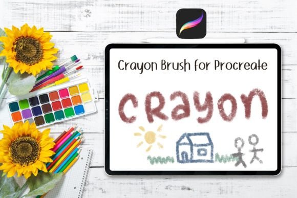 Download Crayon Brush for Procreate - Brush for procreate Collection