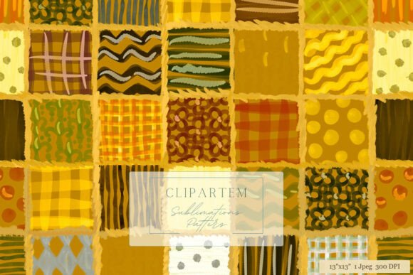 Download Autumn Patchwork Sublimation Pattern - Pattern Collection