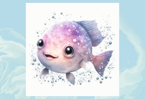 Download Cute Little Fish Digital Illustration - Digital Collection